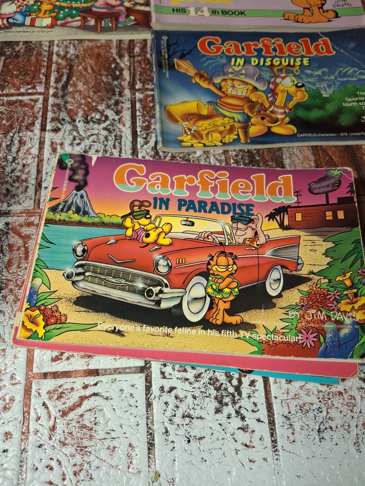 Lot Of 9 Garfield by Jim Davis Books – Vintage 1985 To 1989
