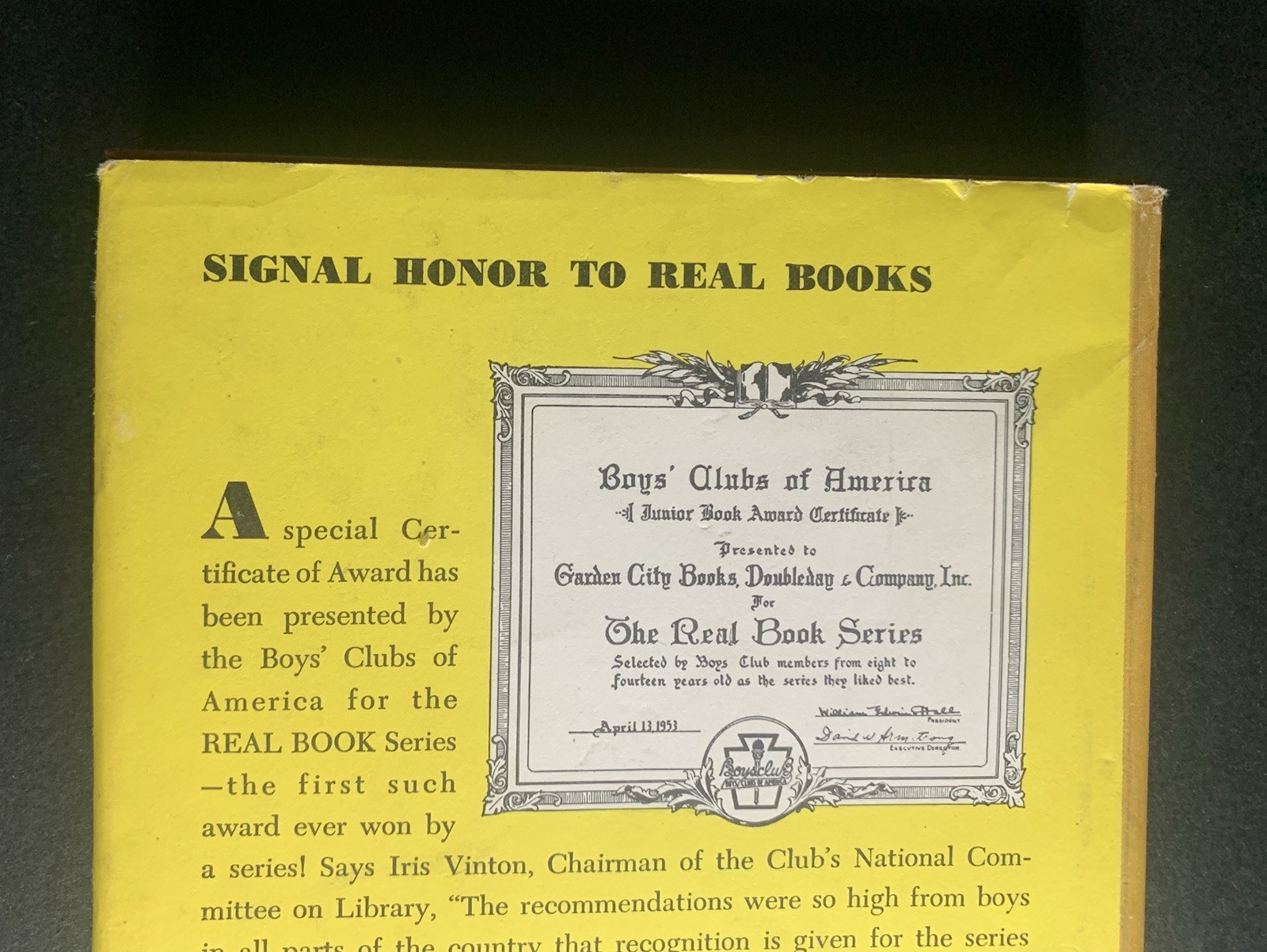 Vintage 1950s “The Real Book About…” Nonfiction Children’s Books Lot of 11