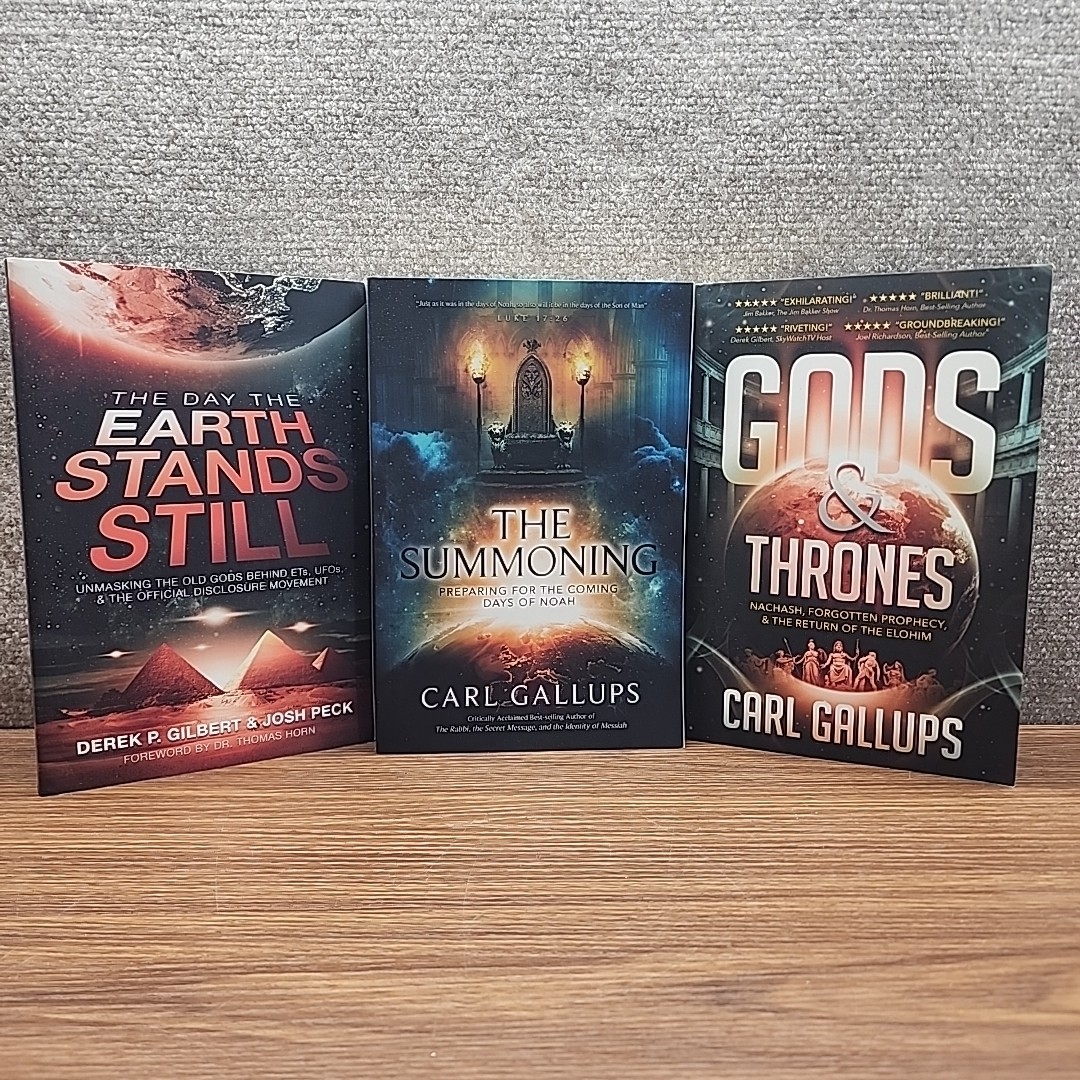 Lot of 3 End Times Prophecy Government Conspiracy UFO books Nonfiction BundleGod