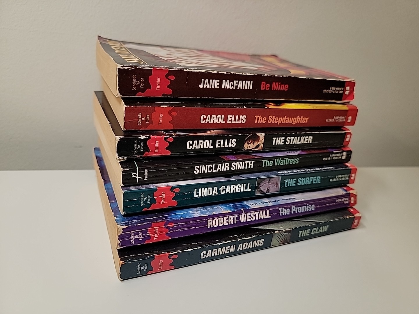 SCHOLASTIC thrillers 1990s The Claw The Stalker by Westall Cargill Ellis Smith