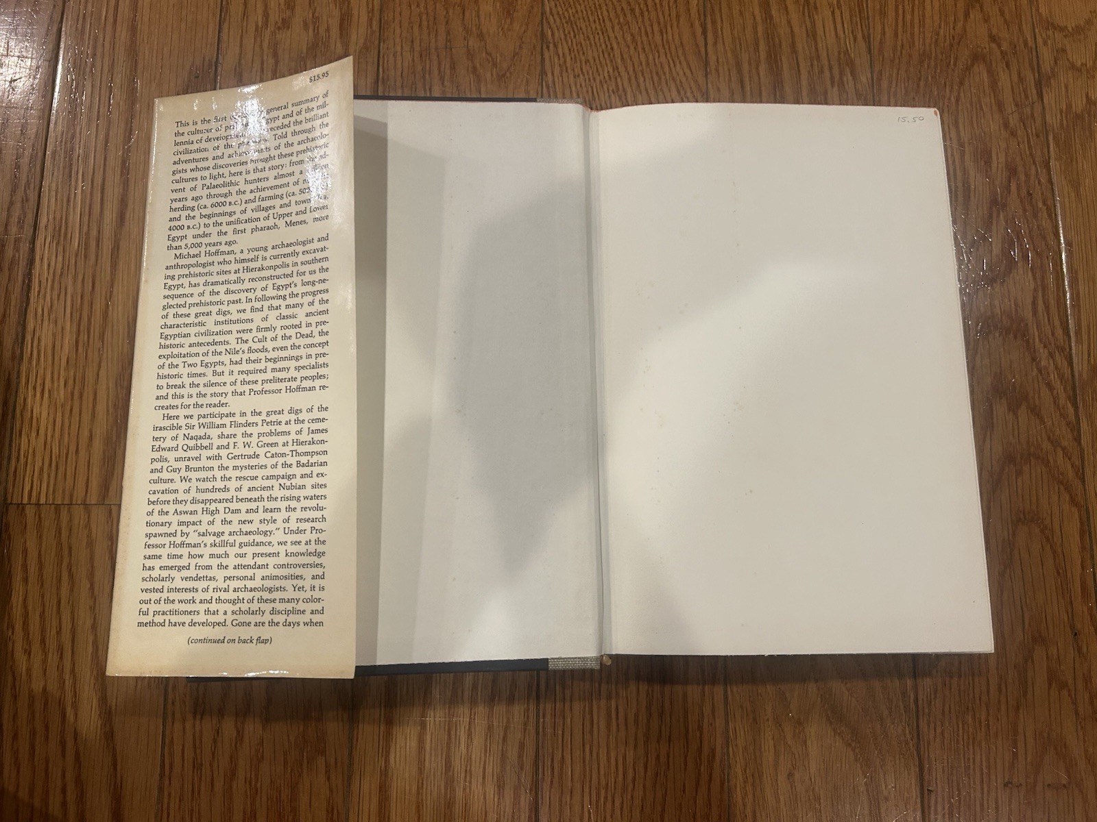 Egypt Before the Pharaohs Michael A Hoffman 1979 Hardcover DJ 1st Edition Pre