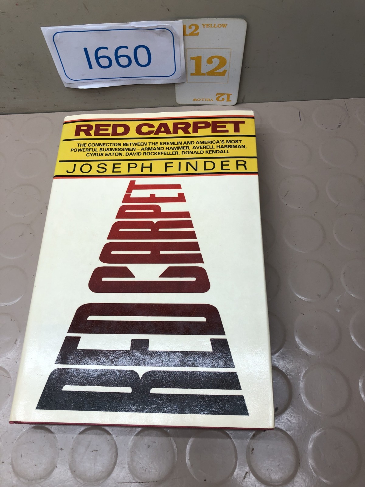 Red Carpet by Joseph Finder HC DJ 1983 1st Edition Holt Rinehart Comp